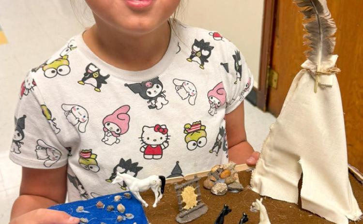 Fourth graders create Native American