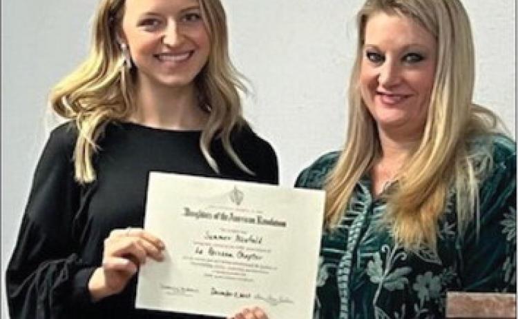 Neufeld garners DAR Good Citizen Award