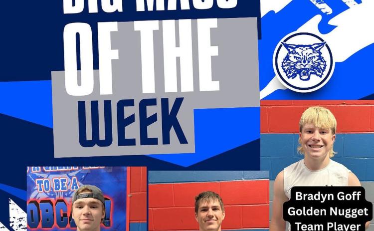 Sponsored by McDonald’s, the Childress Bobcat Booster Club announces the Big Macs of the Week, Alex Varner and Avian Brinkley, as well as a team-playing Golden Nugget, Bradyn Goff, honoring the trenches and spotlighting team players who shine on and off the field. Childress Bobcat Booster Club