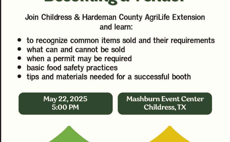 Texas A&M AgriLife to host farmers market crash course in Childress