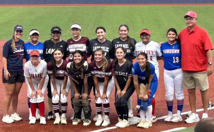 Childress’ Jaycee Lepe, a Childress High School Class of 2025 graduate, represented the Lady Cats for the final time at the Greater West Texas Softball Coaches Association (GWTSCA) All-Star Game Friday, Jun 13 at Frenship High School’s Tiger Field in Wolfforth. Playing for Team West, Lepe aided in a 15-2 victory over Team East, finishing the game 2-2 with a triple, a walk, one RBI and one stolen base. Courtesy Photo
