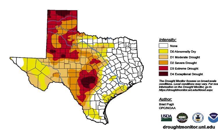 Childress County Commissioners revisited the recently enacted burn ban Monday, May 8, voting to keep the ban in action. Despite recent rains, Childress County remains in a category D3 Extreme Drought, according to the U.S. Drought Monitor. U.S. Drought Monitor
