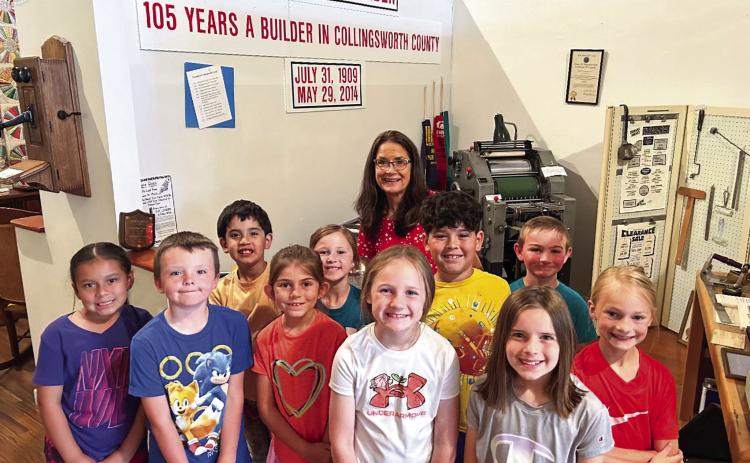 Wellington first graders travel back in time