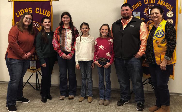 Collingsworth 4-H students, staff visit Wellington Lions Club