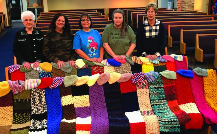 Shawls bless Collingsworth County Home Delivered Meal clients