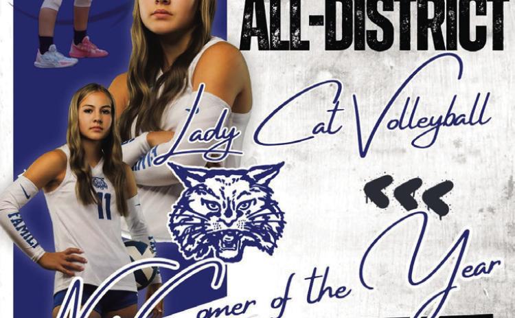 KINLEY GALLIGAN, FRESHMAN, NEWCOMER OF THE YEAR