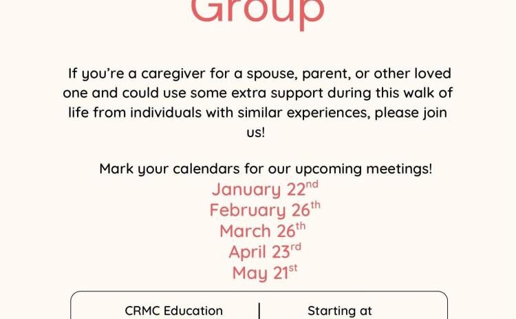CRMC Caregiver Support Group offers community, assistance