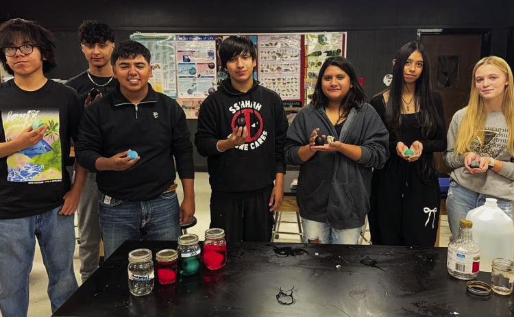 Biology students study osmosis,diffusion