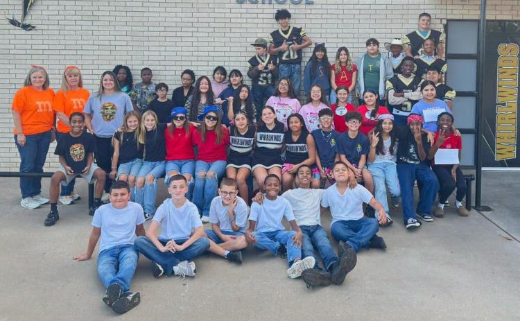 Memphis Middle School students and staff dress up for twin day during Red Ribbon Week. MISD PHOTO
