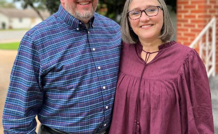 Pastor Kevin and Felicia Harris ease into their new role as pastor of Dodson Nazarene Church. They invite anyone searching for a church to join them for Sunday school at 10 a.m. and Sunday worship service at 10:50 a.m. Courtesy Photo