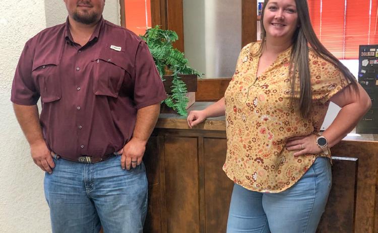 Collingsworth County Extension Agent Kenny Patterson and Program Assistant Paige Owen prepare for a busy day in their new office near the north entrance of the Collingsworth County Courthouse. Formerly the Collingsworth County Appraisal District, both office staff can utilize the space better by swapping locations. For more information, call Collingsworth Extension Service at 806-447-2313. The Red River Sun/Bev Odom