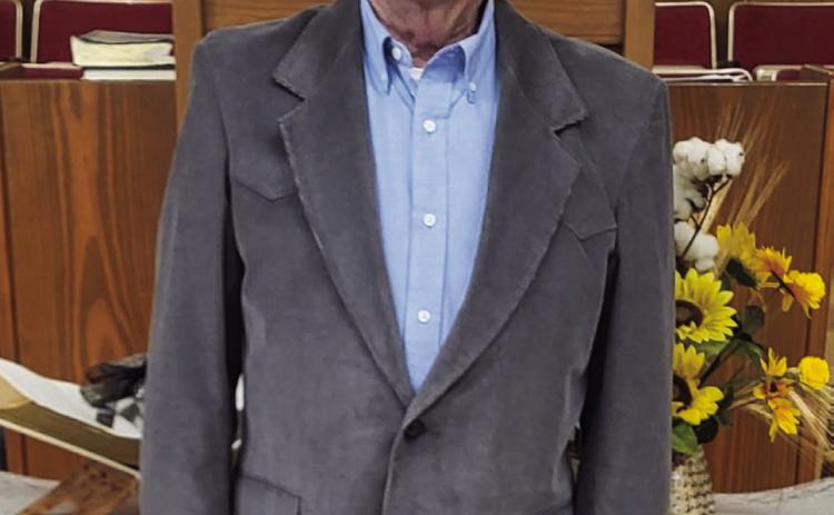 Bro. Johnny Hoggatt fills the pulpit of Faith Baptist Church, Wellington. Courtesy Photo