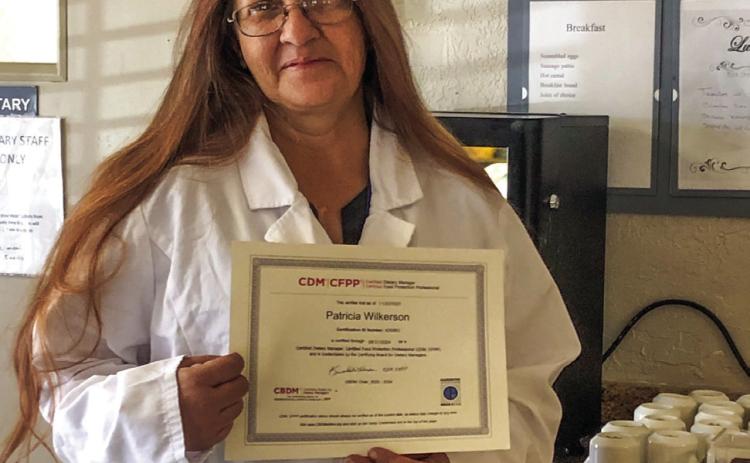 Wilkerson obtains food service certifications