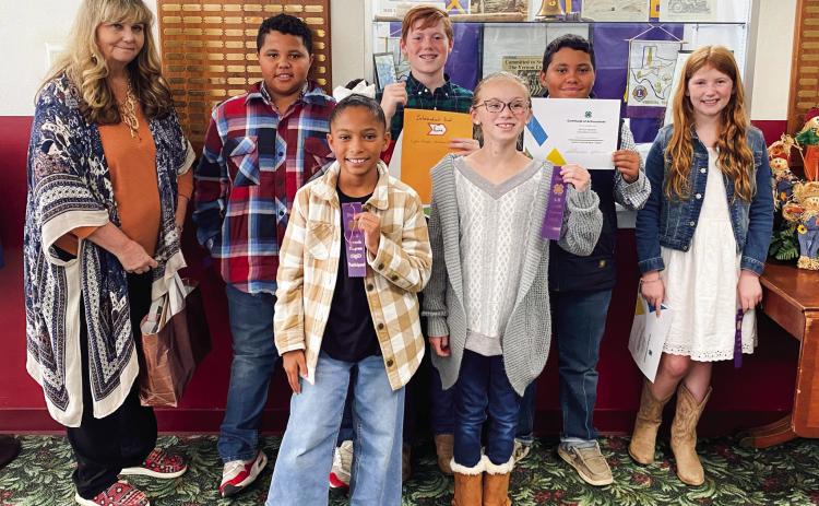 Childress County 4-H members compete at the District 3 Food Show Saturday, Nov. 5 in Vernon. Back row, from left: Sandy Koepke, Blaze Session, Ryker Schaefer, Bryson Session, Liesel Schaefer. Front row, from left: Brantley Session, Miranda Henry. Courtesy Photos