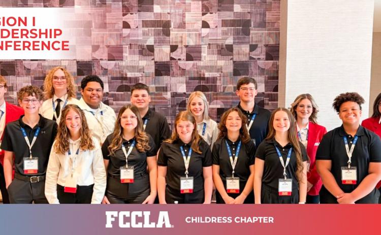 Childress High School (CHS) Family, Career and Community Leaders of America (FCCLA) members compete at the Region I Leadership Conference Thursday, Feb. 26-Friday, Feb. 28 at the Abilene Convention Center. Childress FCCLA