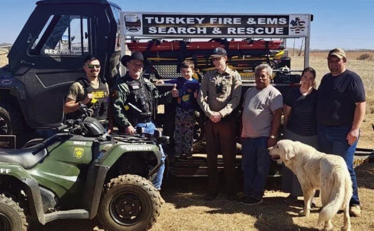 A child is reunited with his family, thanks to the aid of multiple law enforcement agencies, after he was reported missing from his home in Lakeview Friday, March 3. Courtesy Photo