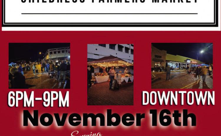 Childress Farmers Market Finale this Saturday
