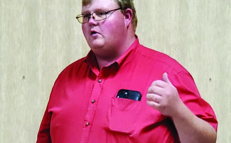 Photo Courtesy of Memphis Lions Club The Memphis Lions Club welcomes new Texas A&amp;M AgriLife Extension Service of Hall County Agriculture and Natural Resources Agent JD Schnitker, a Hall County native. For more information on Schnitker’s journey to becoming Hall County Extension Agent, check back next week.