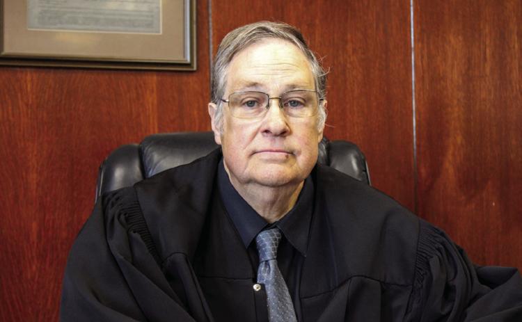 The Honorable Judge Stuart Messer, 100th Judicial District Judge for the last 15 years, presided over his final case and retired Friday, Sept. 22 in the 100th Judicial District Court in Childress County. The Red River Sun/Elizabeth Tanner