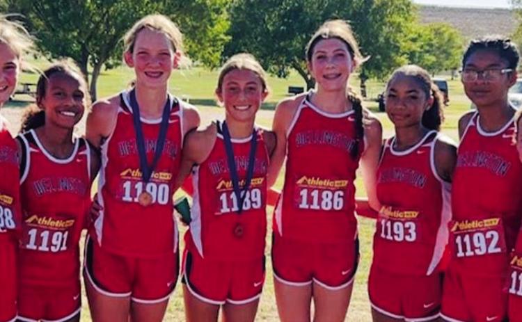 Lady Firecrackers compete at Spearman cross country meet