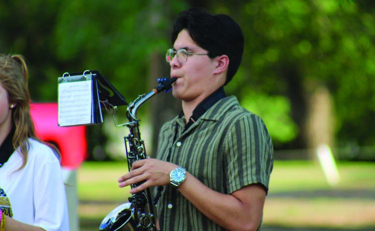 Memphis Cyclone Band performs at 69th Annual Memphis Lions Club Park Opener