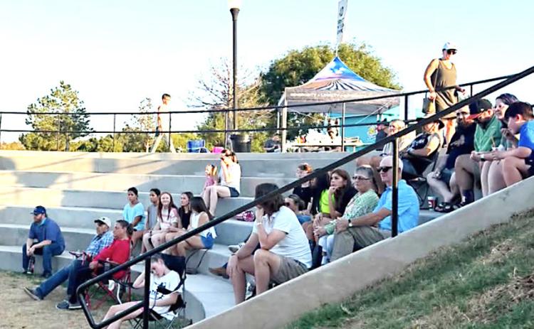 Citizens gather for the dedication of the refurbished Fair Park Amphitheater last week. COURTESY PHOTO / LEE ANN DEAN
