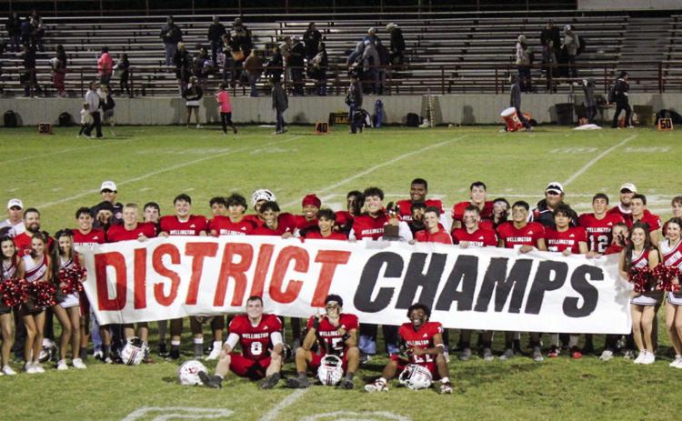 The Wellington Skyrockets clinch the 5-2A Division II title Friday, Nov. 1 in Wellington. The Red River Sun/Shauna Salinas