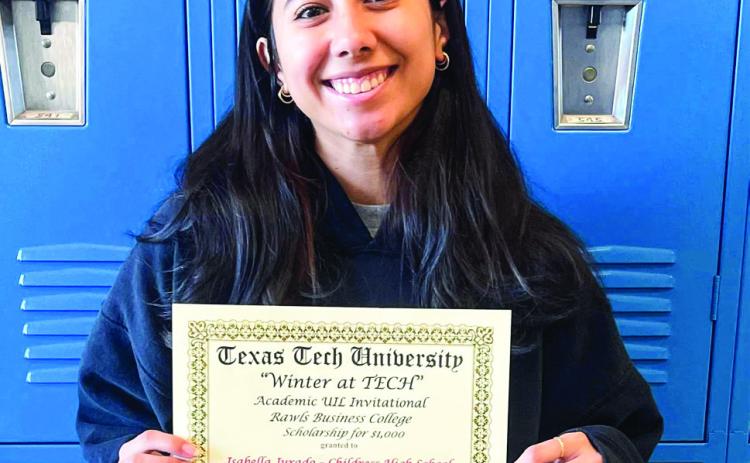 Childress’ Jurado receives  Winter at Tech scholarship