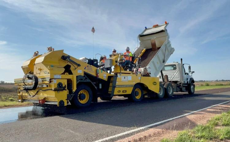 The Childress District of the Texas Department of Transportation gives a sneak peek into recent seal coat operations in Hall County, which took place Friday, June 13 from FM 3517 to SH 256. Operations moved to Childress County Monday, June 16, taking place on FM 1033 N from FM 268 to U.S. Hwy 287. As of Tuesday, June 17, Childress District crews were more than halfway through the year’s in-house seal coat operations, according to TxDOT. Texas Department of Transportation
