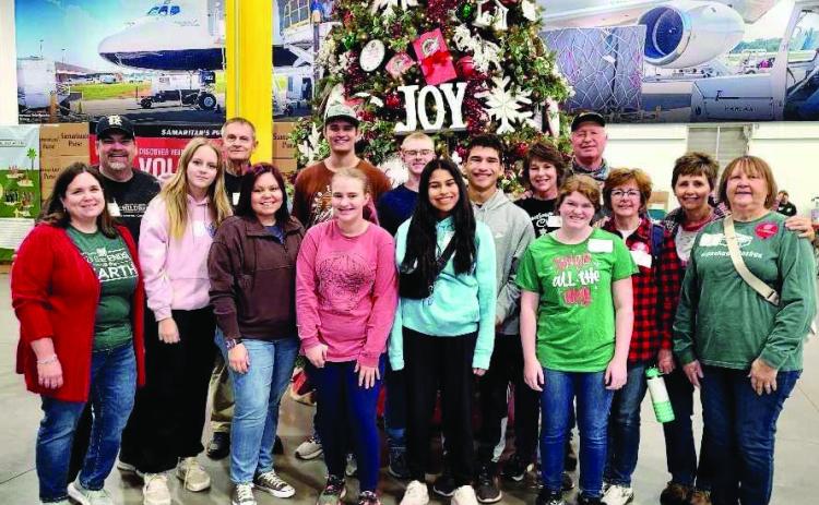 FBC MissionTeam volunteers at Operation Christmas Child Processing Center