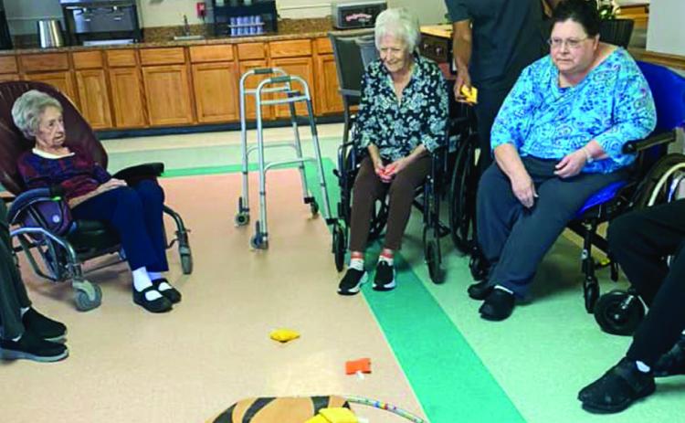 Bean bag toss provides benefits