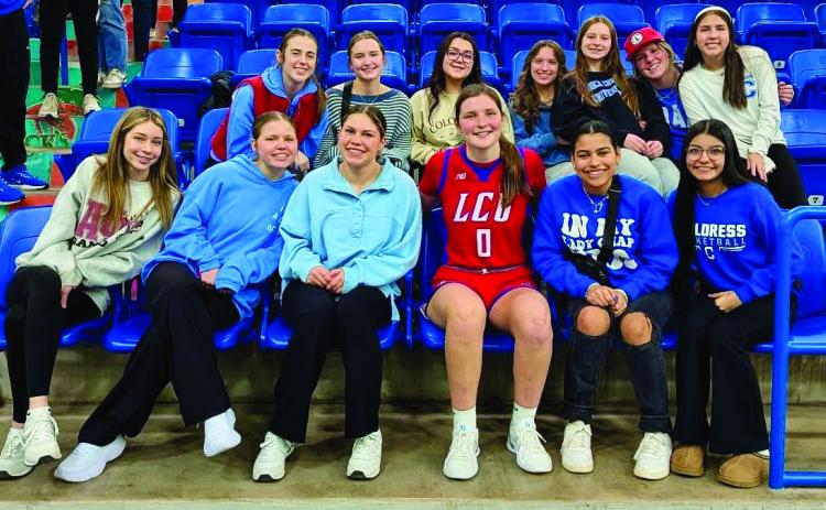 Childress Lady Cats visit former teammate Grace Foster