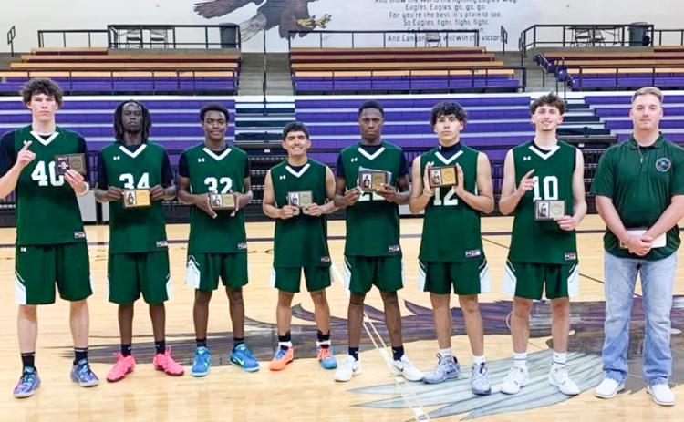 Third from right, Armando Hinojosa represents Wellington at the Golden Spread All-Star Games last Saturday, March 28 in Canyon. Wellington High School