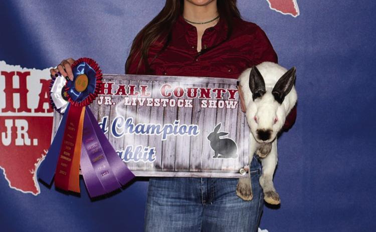 Haydin Martin, Grand Champion Rabbit Photos Courtesy of Hall County Jr. Livestock Show Association