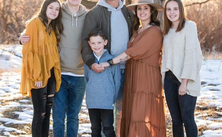 Wellington First Christian Church Pastor Will and Haley Grant and four of their six children pose for a family photo a few years back. Their youngest son is now 14 years old. Will Grant Collection