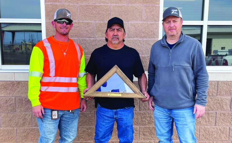 TxDOT Childress County Maintenance Crew Chief Lupe Villarreal retires