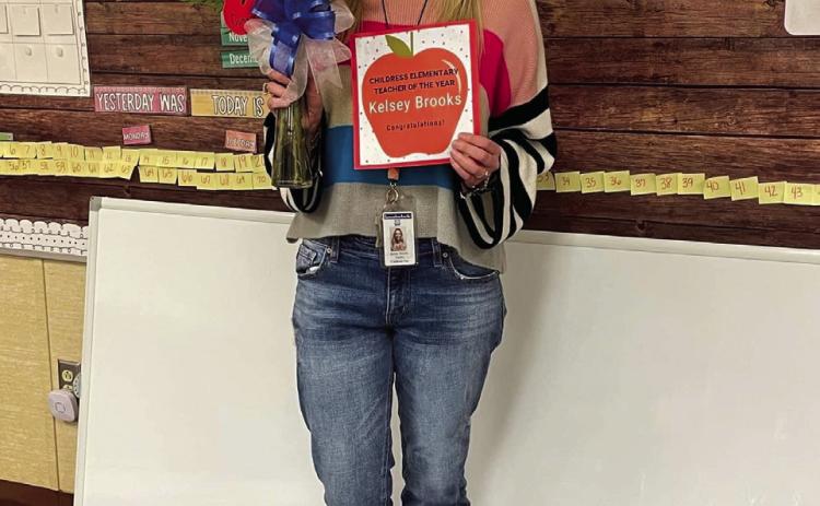 Brooks named Childress Elementary Teacher of the Year