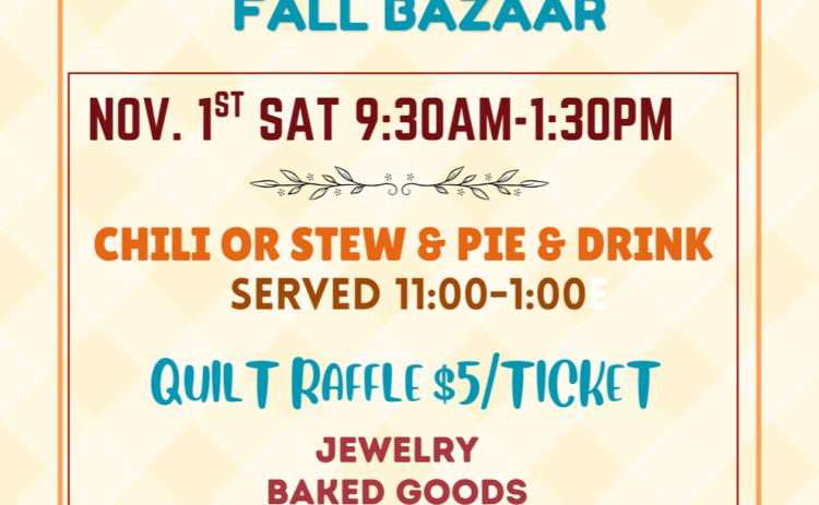 Wellington Methodist Women to host Fall Bazaar