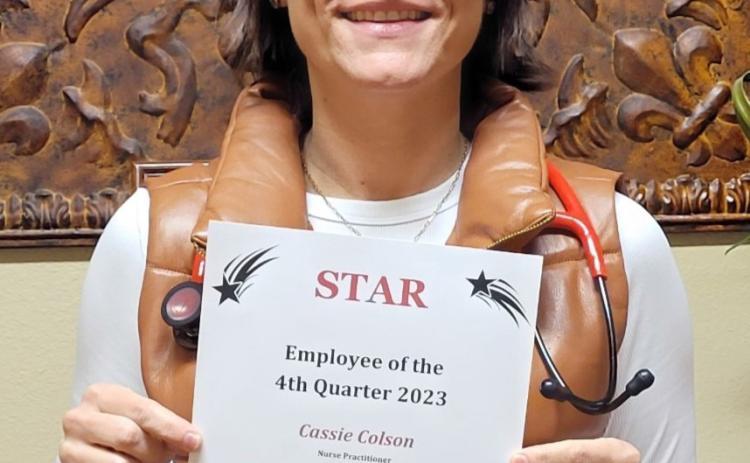 Colson earns fourth quarter STAR award