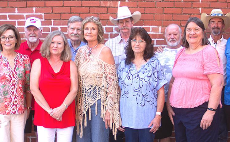 The golden anniversary Wellington High School Class of 1976 celebrates 50 years with a gathering on Saturday evening, Aug. 1 at BRIX Bar &amp; Eatery in downtown Wellington. Front, left: Linda Coffee Duke, Glenda Norman, Kim Goforth Martin, Pam Vines Sherwood, LaDonna Jones, George Brewer. Back, left: Richard Sims, Randall Sims, Randall Maxwell, Bill Havens, Ron Ingram, Paul Hanna. Not pictured: Freddie Joe Chambers. HZW MEDIA
