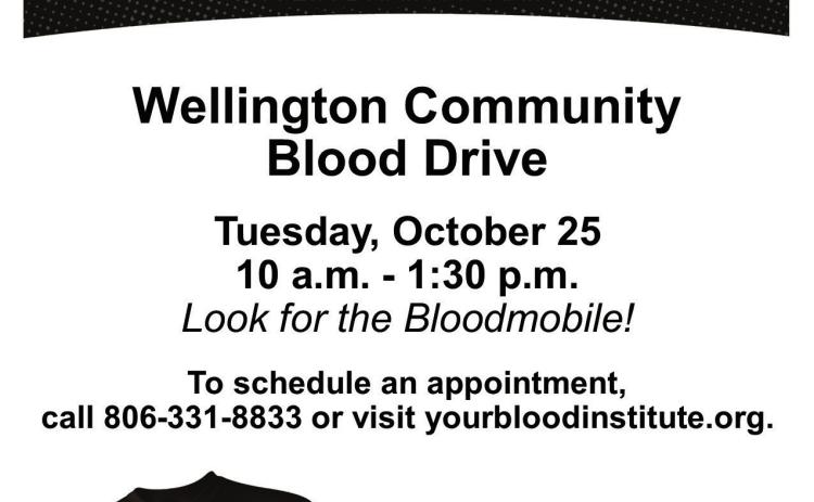Situated in the parking lot of Wellington Activity Center from 10 a.m. to 1:30 p.m. Tuesday, Oct. 25 during the Community Health Fair will be the Coffee Memorial Blood Center Bloodmobile. Donors must be at least 17 years old. Donors 16 years old may donate with a signed parental consent form. To save time, compete questions online – day of drive only – using Donor Express at www. thegiftoflife.org. The health fair will extend until 3 p.m. Courtesy Graphic