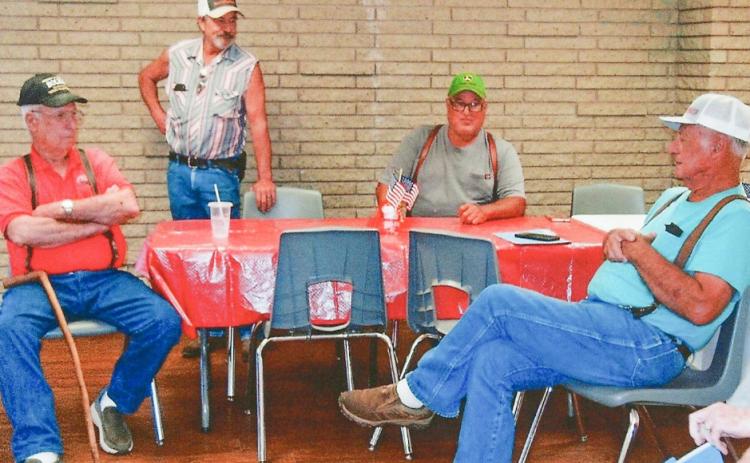 Holman Family attendees include, from left, Duwaine “Wayne” Holman, of Hardin; David Holman, of Morrilton, Ark., son of Duwaine Holman; John Holman, of Paducah, son of Robert Holman; and Robert Holman, of Childress. Grace Holman