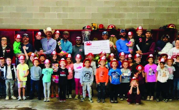 Kindergarten Sparklers win Penny War, pizza party with firemen