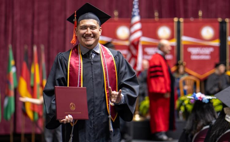 Childress’ Cesar Juan Oronia-Lim graduates from Midwestern State University. Midwestern State University