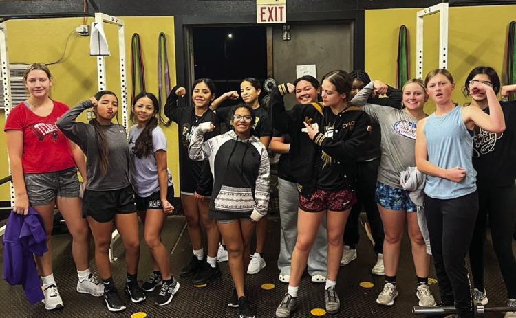 The Memphis Lady Cyclone basketball teams hit the gym early Thursday morning, Nov. 2 in preparation for the season, which opened Tuesday, Nov. 7. Photo Courtesy of Memphis ISD