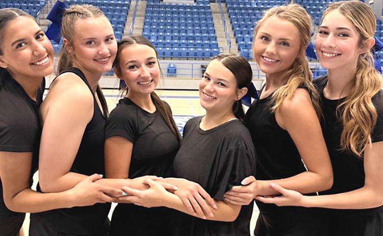 Childress High School Bobcat Cheerleaders this year are Co-Captain Olivia Juardo, Sara Davis, Laney Johnson, Bella Moore, Adlee Lambert, and Co-Captain Harley Carrasco. COURTESY PHOTO / HARLEY CARRASCO