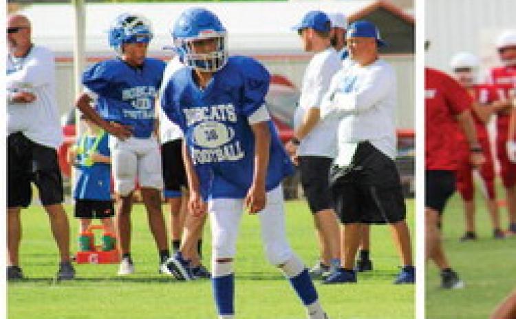 Bobcats,Skyrockets go head-to-head in first scrimmage of the season