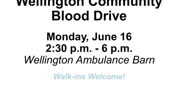 Donate and make a splash at Wellington Community Blood Drive