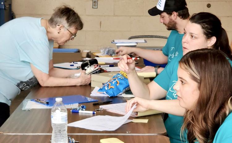 City of Memphis residents, joined by the furry friends, turn out for Memphis Animal Control and Critter Care Vet Clinic’s pet vaccination clinic Saturday, June 7 at the Memphis Volunteer Fire Department. Courtesy Photo