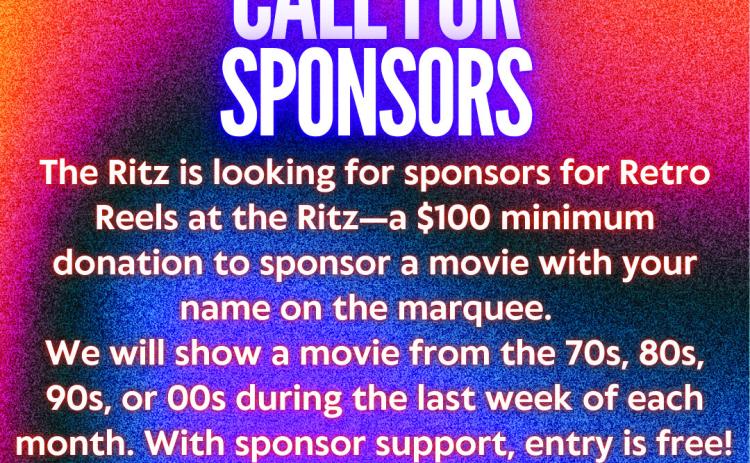Ritz seeks Retro Reel sponsors
